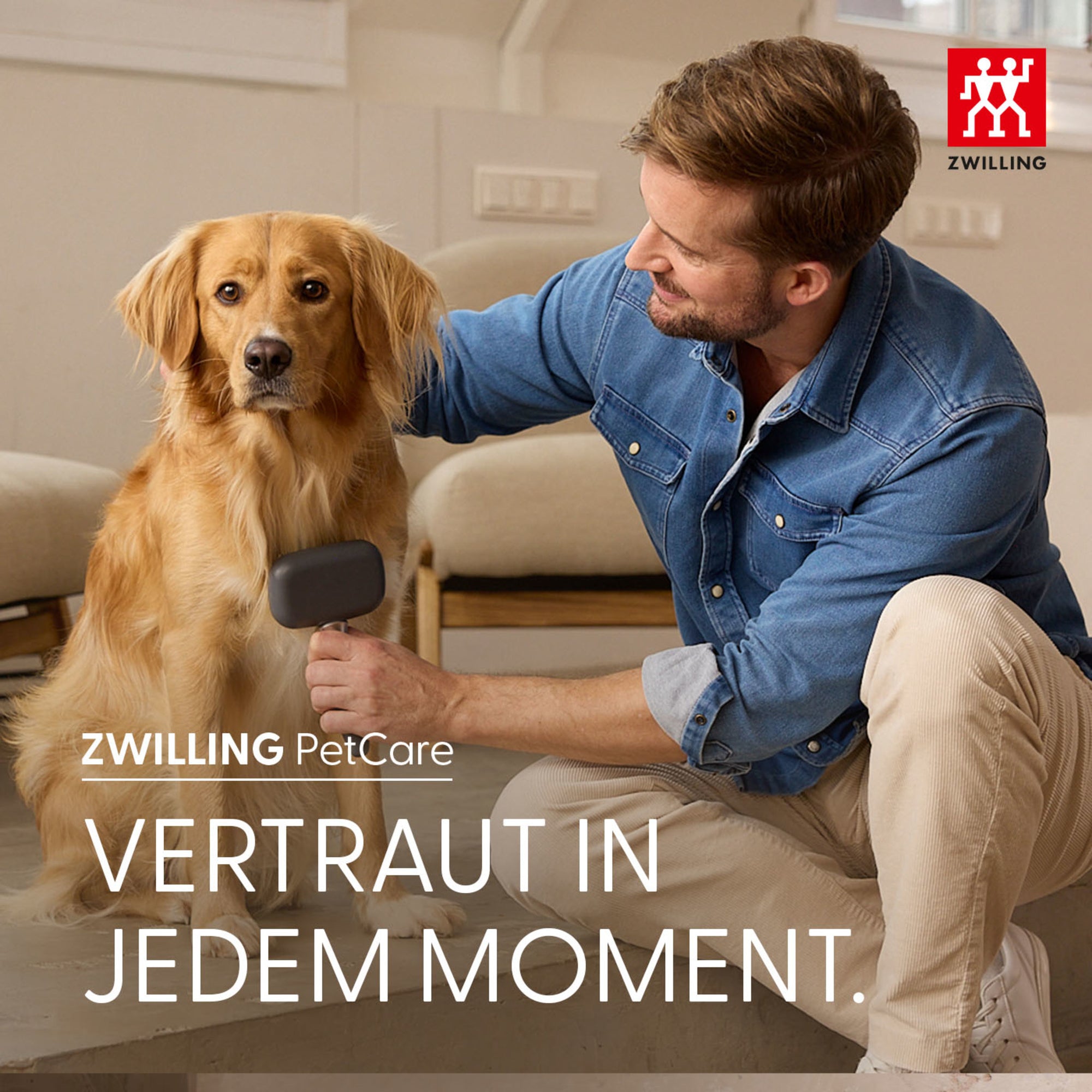 Soft‑Tip Zupfbürste für mittelgroße und große Hunde