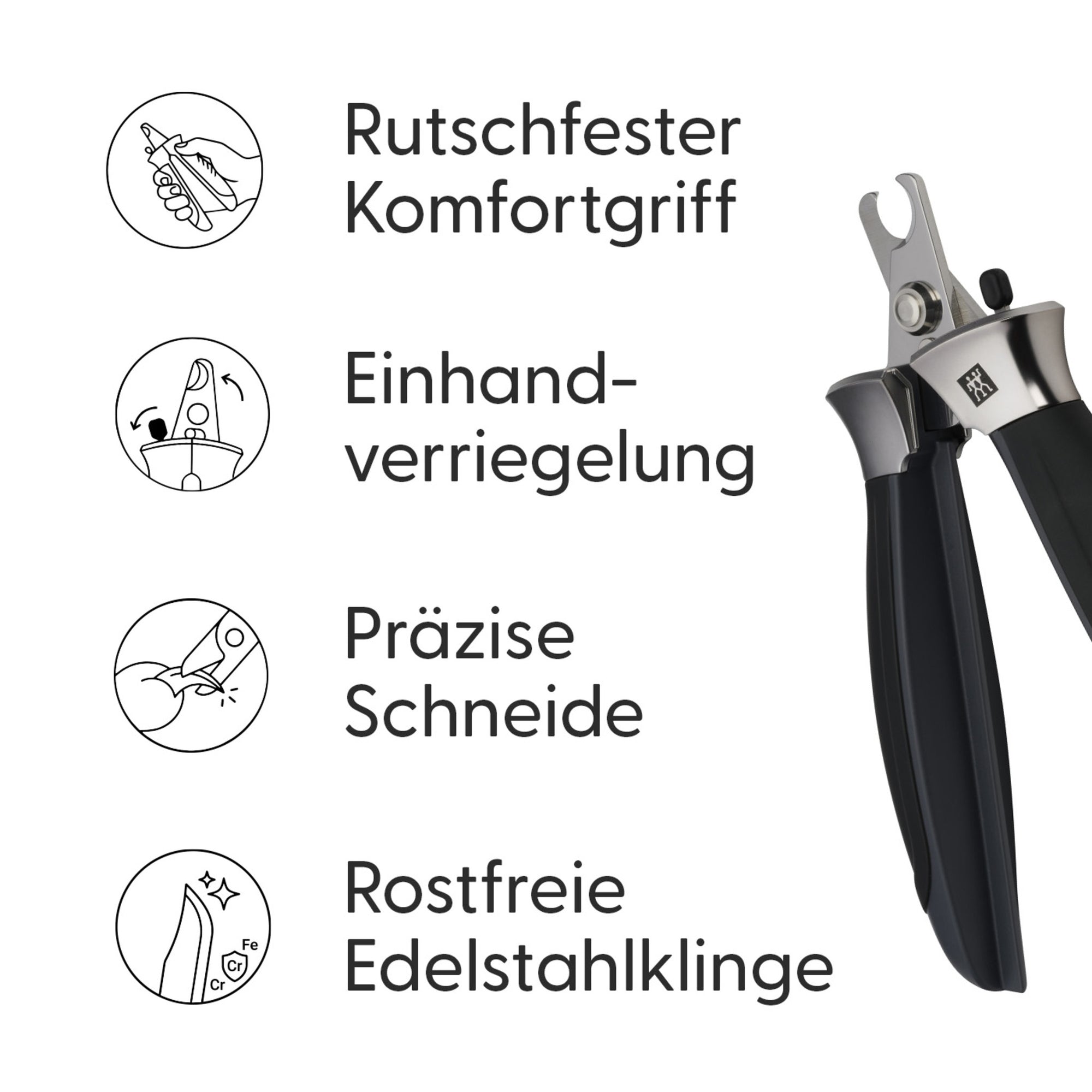 Präzisions‑Krallenschere für kleine Hunde und Katzen