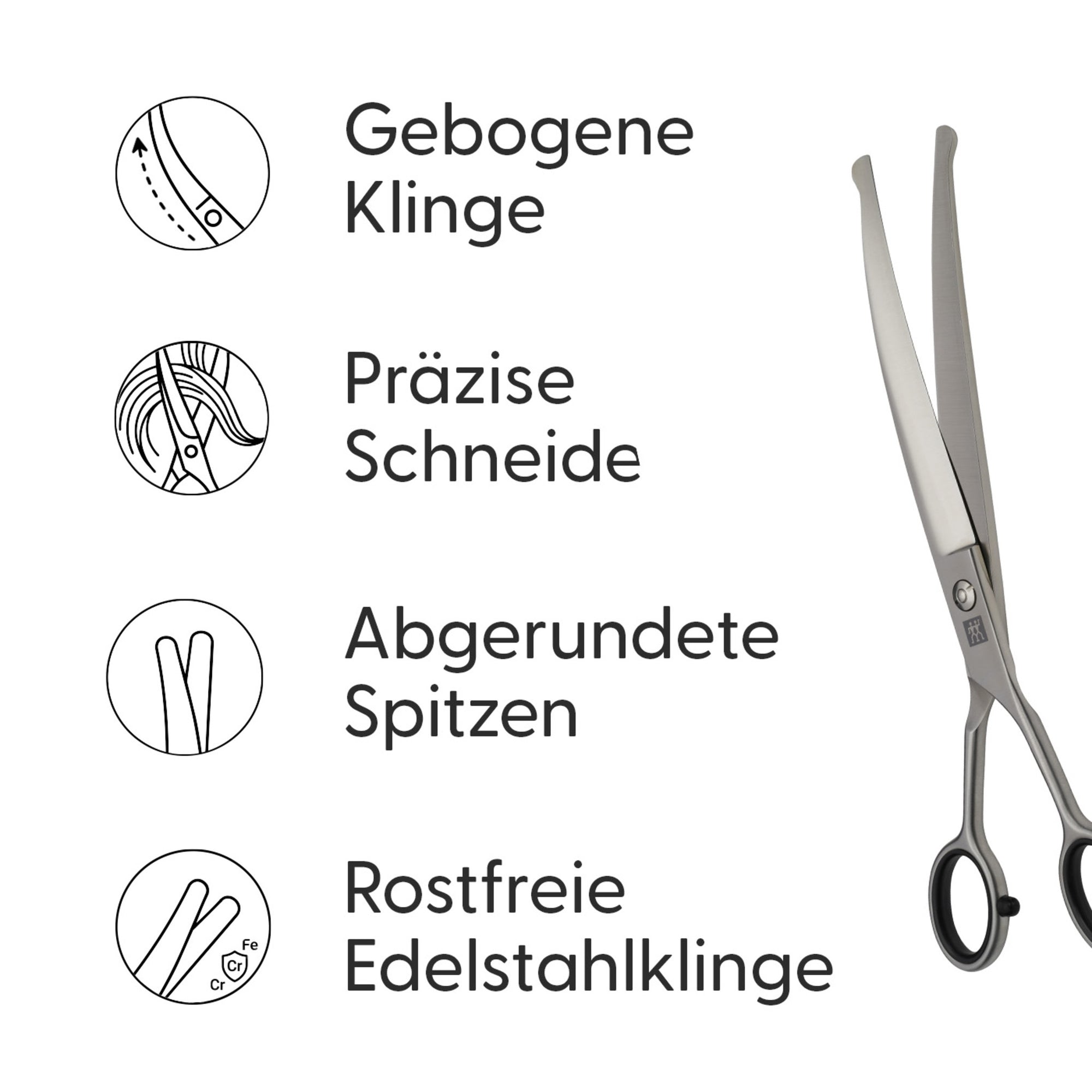 Safety Fellschere für mittelgroße und große Hunde