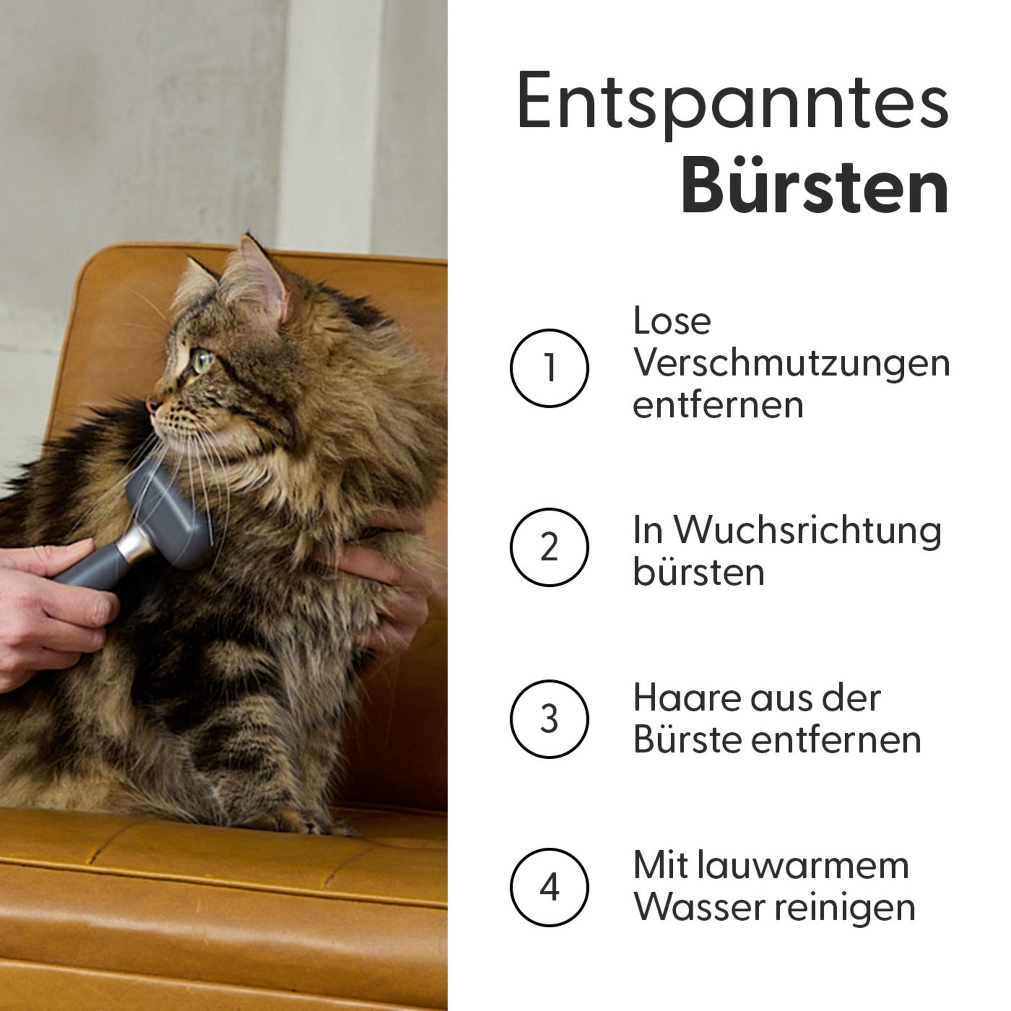 Soft‑Tip Zupfbürste für kleine Hunde und Katzen